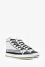 Pre-Loved Chanel™ Black/White High Top Sneakers Size 35.5