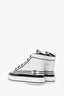 Pre-Loved Chanel™ Black/White High Top Sneakers Size 35.5