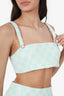 Alessandra Rich Damier Tweed Bralette With Mini Skirt Set Size 40