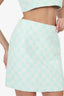 Alessandra Rich Damier Tweed Bralette + Mini Skirt Set Size 40