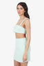 Alessandra Rich Damier Tweed Bralette + Mini Skirt Set Size 40