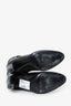 Pre-Loved Chanel™ Black Leather Knee-High Boots Size 38.5