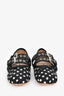 Miu Miu Black Polka Dot Buckle Detailed Flats Size 35.5
