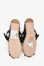 Miu Miu Black Polka Dot Buckle Detailed Flats Size 35.5