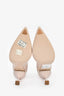 Miu Miu Blush Patent Leather Crystal Embellished Pointed Toe Heels Size 35