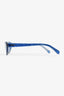 Miu Miu Blue Acrylic Glitter Logo Cat Eye Sunglasses