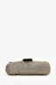 Fendi Silver Beaded Baguette Shoulder Bag