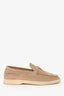 Loro Piana Sandstone Suede Leather Summer Charms Walk Loafers Size 37