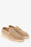 Loro Piana Sandstone Suede Leather Summer Charms Walk Loafers Size 37
