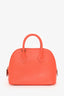 Hermès 2017 Orange Poppy Chevre Mysore Bolide 1923 Mini Top Handle Palladium Hardware