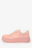 Gucci Pink Leather GG Supreme Tennis Sneakers Size 37