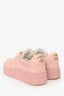 Gucci Pink Leather GG Supreme Tennis Sneakers Size 37