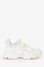 Christian Dior White Leather D-Wander Sneakers Size 37.5