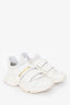 Christian Dior White Leather D-Wander Sneakers Size 37.5