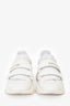 Christian Dior White Leather D-Wander Sneakers Size 37.5
