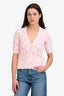 Thom Browne Pink/White Striped Detailed Cardigan Size 44