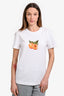 SportMax White Sequin Embellished Peal Embroidered Short Sleeve T-Shirt Size S