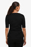 Akris Black Square Neck Top Size 12 US