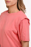 Isabel Marant Salmon Pink Stitch Detail T-Shirt Size L