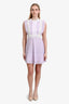 Sandro Purple/White Lace Mini Dress Size 3