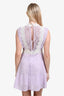 Sandro Purple/White Lace Mini Dress Size 3