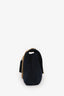 Saint Laurent 2016 Navy Suede Large Monogram Envelope Chain Shoulder Bag