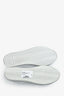 Saint Laurent White Distressed Leather 'Bedford' Sneakers Size 38.5