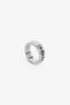 Gucci 18K White Gold Spinning Scroll Ring Size 5