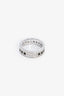 Gucci 18K White Gold Spinning Scroll Ring Size 5