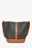 Celine 2019 Brown Canvas/Leather Triomphe Medium Bucket Bag