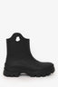 Moncler Black Rubber 'Misty' Textured Boots Size 10 Mens