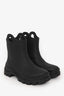 Moncler Black Rubber 'Misty' Textured Boots Size 10 Mens