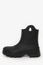Moncler Black Rubber 'Misty' Textured Boots Size 10 Mens