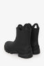 Moncler Black Rubber 'Misty' Textured Boots Size 10 Mens