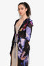 Rat & Boa Black/Purple Ruffle Sheer Cover Up Size XS