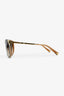 Louis Vuitton Brown/Gold Acrylic Cat Eye Logo Sunglasses