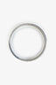 Hermès Silver/White Enamel Palladium Plated Grand Apparat Printed Wide Bangle Bracelet