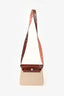 Hermès 2025 Ecru/Rouge Toile H Canvas/Fauve Vache Hunter Mini Herbag 20