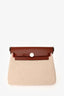 Hermès 2025 Ecru/Rouge Toile H Canvas/Fauve Vache Hunter Mini Herbag 20