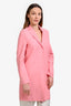 Harris Wharf London Pink Wool Coat Size 36 IT