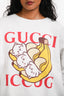 Gucci White 'Bananaya' Sweatshirt Size XS