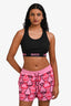 Gucci Black Pink Logo Sport Bra Size XS