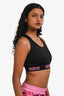 Gucci Black Pink Logo Sport Bra Size XS