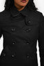 Burberry Brit Black Double Breasted Short Jacket Size 2