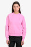 Ami Pink 'Ami de Coeur' Crewneck Sweatshirt Size S