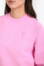 Ami Pink 'Ami de Coeur' Crewneck Sweatshirt Size S