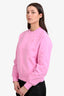 Ami Pink 'Ami de Coeur' Crewneck Sweatshirt Size S