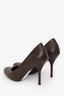 Gucci Brown Leather Almond Toe Pumps Size 36.5