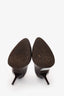 Gucci Brown Leather Almond Toe Pumps Size 36.5