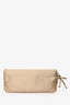 Gucci Beige Satin Crystal Embellished Clutch